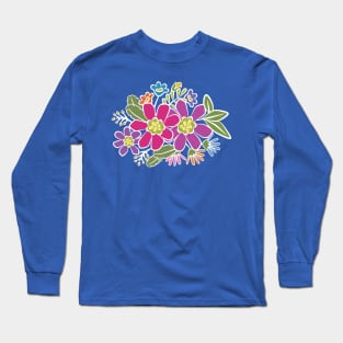 Summer Flower Bouquet Long Sleeve T-Shirt